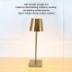 LED Lamp Touch Switch Hohe Helligkeit Kabellose Tischlampe Dimmbar Wiederaufladbar Schreibtischlampe Modern Einfach 3600 mAh Akku für Schlafzimmer Büro Restaurant Bar Gold - BIPFV3MQ