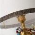 SDUYTDG 22,8-Zoll-chinesische traditionelle Tischlampe Emaille-Keramik-Schreibtischlampe mit dreidimensionaler Blumen- und Vogeldekoration weiße Nachttischlampe - BMIHLJK4