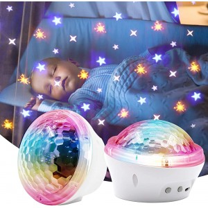 LED Sternenlicht Projektor Projektor Sternenhimmel mit 4 Modi & Timer Kinder Nachtlicht Baby Sterne USB Verbindung für Baby Kinder Schlafzimmer Haus Dekoration - BUIKO65D