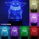 Star Wars Geschenke 3D Lampe Spielzeug Nachtlicht mit 4 Mustern und 7 Farbwechsel Dekor Lampe Perfekte Geschenke für Star Wars Fans Herren Jungen - BEJYGKBV