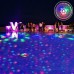 2 Stück teichbeleuchtung,poolbeleuchtung led unterwasser RGB Multifarbige Pool-Licht Farbwechsel Wasserdichte LED Unterwasserlicht poolbeleuchtung für Baden Party Weihnachten Schwimmbad Hochzeit - BGDCK95H