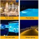 GUODDM Gartenscheinwerfer Teichlandschaftslichter 10W LED Unterwasserbeleuchtung Scheinwerfer Springbrunnen Pool IP68 Wasserdichter Oberflächenmontierter Unterwasserscheinwerfer - BXVQXJWK