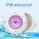 HLJPL Par56 Pool Einbaustrahler mit wasserdichter Gehäusenische LED poolbeleuchtung Wasserdicht IP68 für Stahlwand- und Betonschwimmbecken mit Folienauskleidung - BJKSCA5K