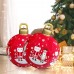 Pomrone Beleuchten Sie aufblasbare Weihnachtskugel 23,6-Zoll-PVC-Lichtkugel mit 16-Farben-Beleuchtung und Fernbedienung Weihnachts-Ball-Dekorationen für Garten-Rasen-Pool - BNBXA814