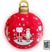 Pomrone Beleuchten Sie aufblasbare Weihnachtskugel 23,6-Zoll-PVC-Lichtkugel mit 16-Farben-Beleuchtung und Fernbedienung Weihnachts-Ball-Dekorationen für Garten-Rasen-Pool - BNBXA814