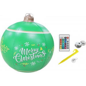Pomrone Outdoor-Yard-Weihnachtsball wasserdichte LED-Licht-Dekorationskugel für Weihnachtsfeiern,Festliche Bälle mit Fernbedienung für den Garten - BSYVQ4KJ