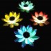 Solar LED Laterne Künstlicher Lotus-förmiger Schwimmbrunnen Pool Garten Swimmingpool Licht DekorationColor:C - BYQGHQ29