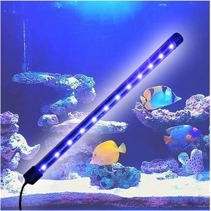 TOMYEUS Poolbeleuchtung Fischtanklicht wasserdichtes Aquariumlichter LED Eintauchbare wasserdichte Stabstreifenlampe Luftblasenleuchten for frisches und Salzwasseraquarium Pool Licht Color : 37cm - BDQULN4B