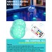 USB Wiederaufladbares Unterwasserlicht Qoolife Funksignal WRGB 3.3 Magnetische bunte LED-Tauchleuchten für Badewanne Aquarium Pool Teich Dekor Spa Weihnachten -2 Stück - BLBEVMV7