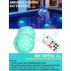 USB Wiederaufladbares Unterwasserlicht Qoolife Funksignal WRGB 3.3" Magnetische bunte LED-Tauchleuchten für Badewanne Aquarium Pool Teich Dekor Spa Weihnachten -2 Stück - BLBEVMV7