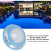 Uxsiya Inground-Pool-Licht Edelstahl-LED-Pool-Licht IP68 wasserdicht für Pool-Dekoration - BXPYCQ94