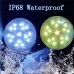 yanjing 5 Pcs LED-Tauchleuchten für Pools | Verbesserte wasserdichte IP68-Poolleuchte Einfach zu verwendende vollständig wasserdichte Poolbeleuchtung - BNIPRHKK
