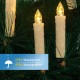 10 Stück LED Weihnachtskerzen PChero Batteriebetrieben Flammenlose Flackernde Stabkerzen mit Fernbedienung für Heimat Tisch Xmas Tree Weihnachtsbaum Garten Dekoration – Warmweiß - BYGWYKVE