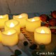 24 Stück LED Teelichter Kerzen mit Batterie Warmweiß Elektrische LED Flammenlos Votivkerzen Flackernd Flamme LED Teelichter Kerzen für Outdoor Party Garten Halloween Weihnachten Hochzeits Deko - BFRLMBAD