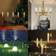 BOWKA LED Kerzen Warmweiß Wasserdichte Dimmbare Weihnachtskerzen Fensterkerze mit Fernbedienung,Timer-Funktion Halter Set für Weihnachten Hochzeit Party Garten DekoBeige,10x - BMJGXJ31