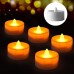 CYYSHR LED Kerzen batteriebetrieben flammenlose Kerzen 6 Stück | LED Teelichter mit Fernbedienung | flackernde Teelichter Kerzen mit Timer - BDMWKK2Q