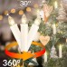 Deuba LED Weihnachtsbaumkerzen 30er Set Warmweiß Batterie Kabellos Timer Dimmbar Fernbedienung Weihnachtsbaum Kerzen Christbaumkerzen Tannenbaumkerzen - BNFEW838