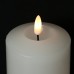 Eldnacele Weiß Flammenlose Säulenkerze die mit Fernbedienung-Timer flackern echtes Wachs 3D-Docht-Batterie betriebene LED-Kerzenpackung von 3 für Hochzeitsparty Weihnachts-Home-Dekoratio - BUHXLQ2E