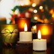 FREEPOWER 12er Wiederaufladbare LED Teelichter mit Fernbedienung Timer Flackern Warmweiß Dimmbar Elektrische Aufladbare Kerzen mit 2 USB-Kabel Halloween Weihnachten Home Deko - BHSRMMHW
