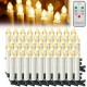 LARS360 40 Stück LED Kerzen Warmweiß Weihnachtskerzen Kabellos mit Fernbedienung Christbaumkerzen Flammenlose Lichterkette Kerzen für Weihnachtsbaum Weihnachtsdeko Feiertag - BOVFVK2D
