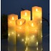 LED-Kerzen mit 10-Tasten-Fernbedienungsfunktion 5 Lichterketten tanzende Flamme echtes Wachs. - BOWMU8WE