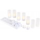 Lunartec LED Kerzen aufladbar: 12 Akku-LED-Teelichter mit Acryl-Dekogläsern und Ladestation Elektrische Teelichter aufladbar - BRWIM12Q