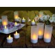 Lunartec LED Kerzen aufladbar: 12 Akku-LED-Teelichter mit Acryl-Dekogläsern und Ladestation Elektrische Teelichter aufladbar - BRWIM12Q