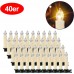 OZAVO 40er Weihnachtskerzen LED Kabellos Kerzen Weihnachten Kerzen Weihnachtsbeleuchtung mit Fernbedienung Baumkerzen - BEYIUNQM