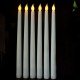 Sequpr LED Kerzen Stabkerzen Flammenlose Kerzen Tafelkerzen Batteriebetrieben Lange Kerzen für Weihnachten Party Heimat Hochzeit Kirche Dekoration 6 Stück Weiß - BHXWTNJM