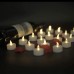 simile Teelichter flammenlose LED-Teelichter Kerzen batteriebetrieben 100 Stunden für Hochzeit Party Urlaub Heimdekoration Outdoor Warmweiß 24 Stück - BLEKG8E8