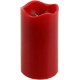 ToCi 4er-Set LED-Kerze Rot Ø 7 x 9 cm mit Timerfunktion flammenlose Echtwachs-Kerzen mit flackernder LED-Flamme - BSOXTA8E