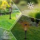 [4+4 Stück] Solar Fackeln Lampe Solarleuchten für Außen Garten mit 82 LED Realistischer Flammeneffekt dicht an den Wänden Alektronics Gartenfackeln Wasserdichte Auto + Gratis [4x IP54] Bodenleuchten - BQLJK641