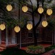 EUBEISAQI Outdoor Solar Laterne Hängen Retro Solarlichter wasserdichte Metall LED Lampe Yard Decor Für Baum Zaun Patio - BDCLI3VH