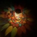 HWGING Solarleuchten Mosaik Glas Solar Laternen Wasserdicht Bunte Nachtlichter Tischlampe Gartenleuchten Dekoration für Halloween Weihnachten Garten Terrasse - BHZZQA41
