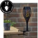 MAXXMEE Solar-Fackel 2er-Set | Für die Terrasse den Garten oder Balkon |  Begrenzung und Beleuchtung von Wegen Gartenteichen uvm. | LED-Lampe mit Intergriertem Solarpanel [schwarz] - BMSKNBM9